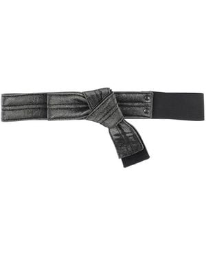 Lanvin Charcoal Belt Cotton, Polyamide, Polyester, Elastane, Brass - White