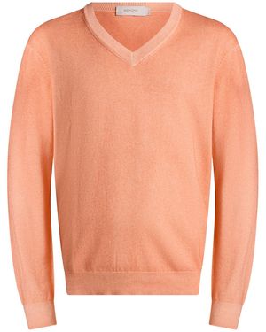 Agnona Jumper Silk, Cotton, Cashmere - Orange