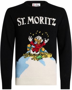 MC2 Saint Barth Sweater Wool, Viscose, Polyamide, Cashmere - Black
