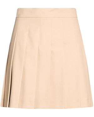 Max Mara Sand Mini Skirt Virgin Wool, Polyester - Natural