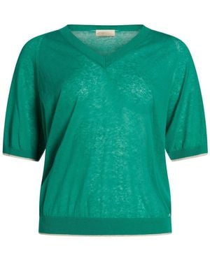 Momoní Sweater Cotton, Linen, Polyamide - Green