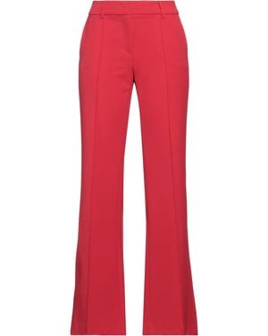 Luisa Cerano Trousers Polyester, Viscose, Elastane - Red