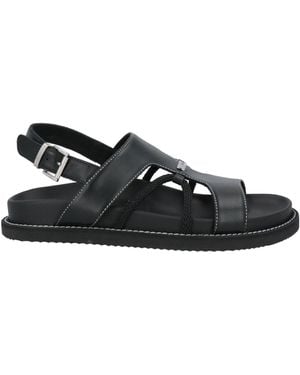 High Sandals Leather - Black
