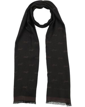 Harmont & Blaine Dark Scarf Viscose, Polyester - Black