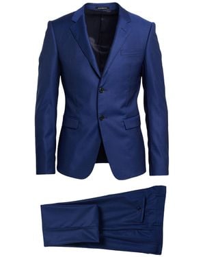 Emporio Armani Suit Wool, Elastane - Blue