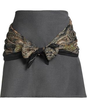 Haveone Mini Skirt Polyester, Viscose, Elastane - Gray