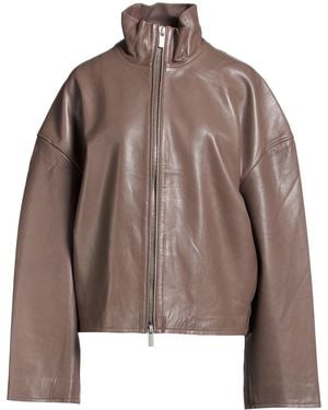 REMAIN Birger Christensen Jacket Lambskin - Brown