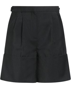 Burberry Shorts & Bermuda Shorts Mohair Wool, Virgin Wool - Black
