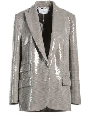 SIMONA CORSELLINI Blazer Viscose, Polyester, Elastane - Gray