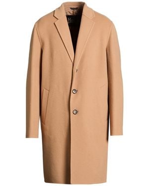 Herno Camel Coat Virgin Wool, Polyamide - Natural