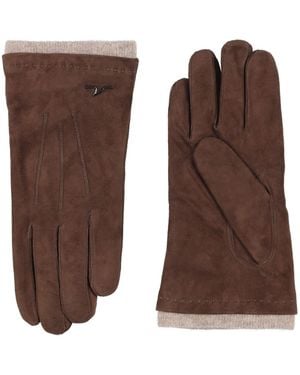 Paul & Shark Gloves Ovine Leather - Brown
