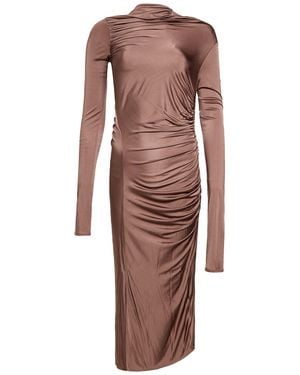 Rick Owens Maxi-Kleid - Braun