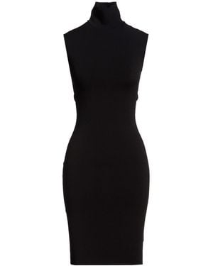 Vetements Midi Dress Viscose, Polyester, Polyamide, Elastane - Black