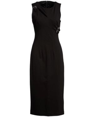 Versace Jeans Couture Midi Dress Viscose, Polyamide, Elastane - Black