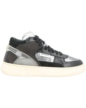 RUN OF Trainers Leather, Textile Fibres - Black