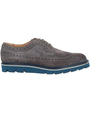 Lo.white Lace-Up Shoes Leather - Gray