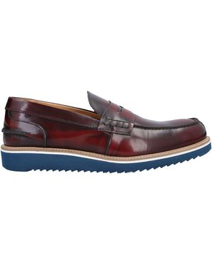 Exton Burgundy Loafers Soft Leather - Brown