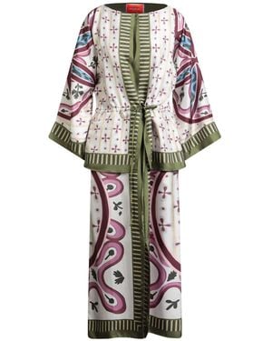 La DoubleJ Maxi Dress Silk - White