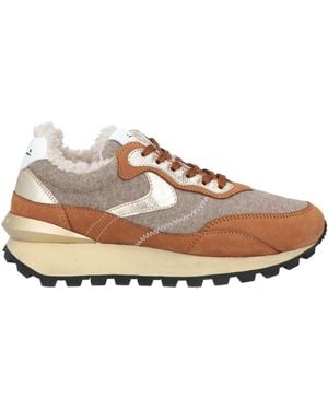 Voile Blanche Taupe Sneakers Leather, Textile Fibers - Pink