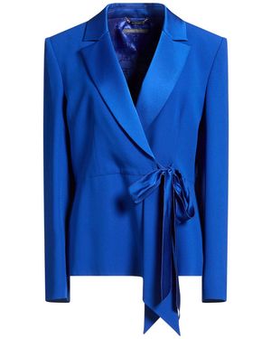 Alberta Ferretti Bright Blazer Acetate, Viscose - Blue