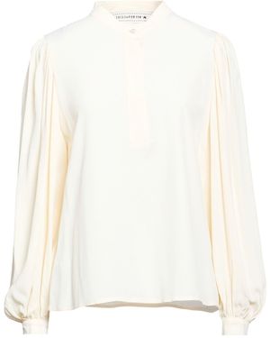 Shirtaporter Cream Top Acetate, Silk - White