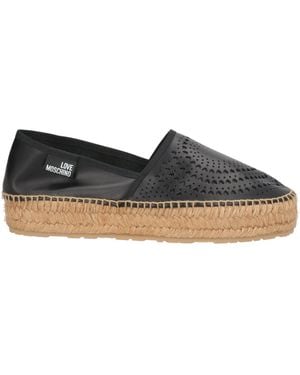 Love Moschino Espadrilles Leather, Textile Fibres - Grey