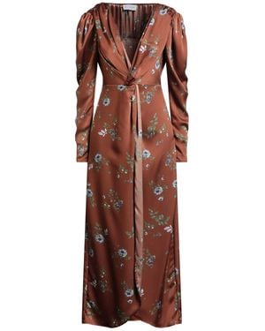 WEILI ZHENG Robe Longue - Marron