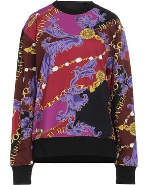 Versace Jeans Couture Dark Sweatshirt Cotton - Red