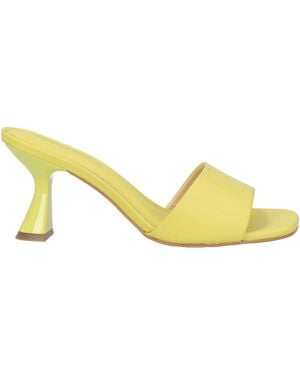 Miss Unique Sandals Leather - Yellow