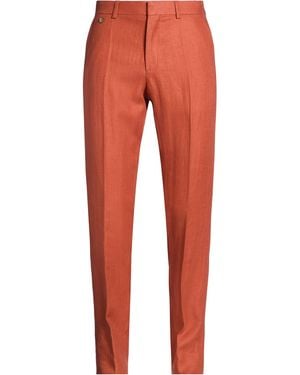 Agnona Trousers Linen - Red