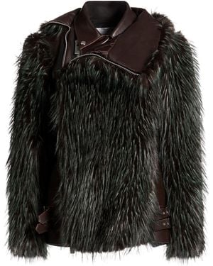 Sacai Chocolate Jacket Cow Leather, Polyester - Black