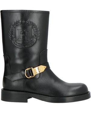 Elisabetta Franchi Botines De Caña Alta - Negro