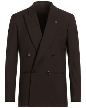 Lardini Dark Blazer Wool - Black