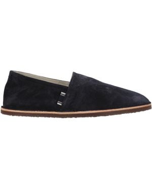 Brunello Cucinelli Midnight Loafers Leather - Blue