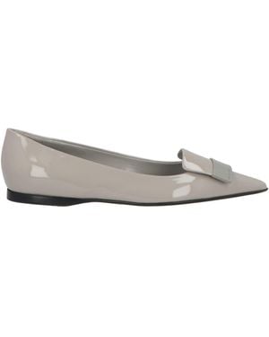 Sergio Rossi Sr1 Ballet Flats Leather - Grey