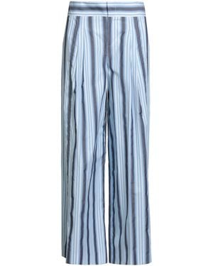 Alberta Ferretti Sky Trousers Cotton - Blue