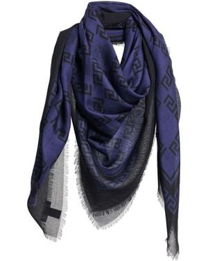 Versace Scarf Modal, Cashmere - Blue