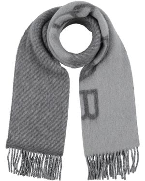 BY FAR Charcoal Scarf Wool, Alpaca Wool, Polyamide - Grey