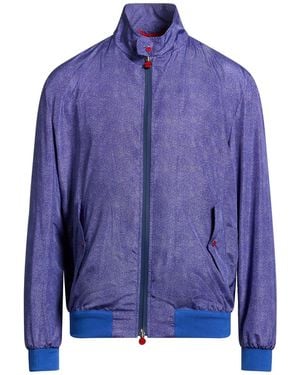 Kiton Jacket Polyester - Blue