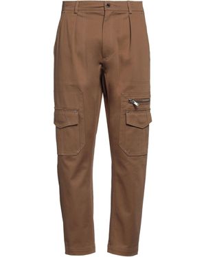 Les Hommes Pants Cotton, Elastane - Brown