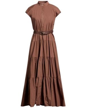 Dixie Maxi Dress Cotton - Brown