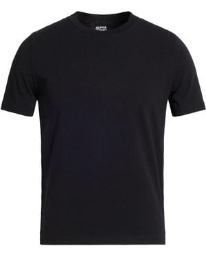 Alpha Studio T-Shirt Cotton, Elastane - Black
