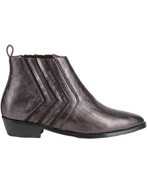 Luciano Barachini Dark Ankle Boots Leather - Brown