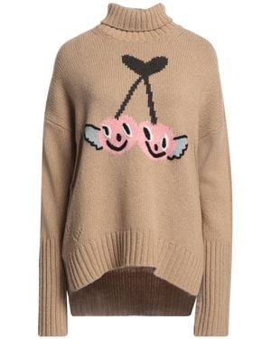 Zadig & Voltaire Camel Turtleneck Merino Wool - Natural