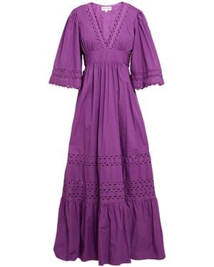 Antik Batik Maxi Dress Cotton - Purple