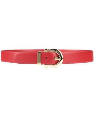 Ferragamo Belt Calfskin - Red