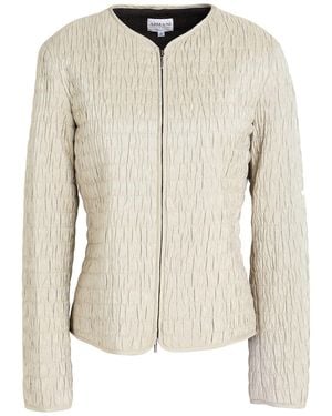 Armani Collezioni Jacket Silk, Virgin Wool, Cashmere, Elastane - Natural