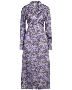Silvian Heach Lilac Midi Dress Polyester - Purple