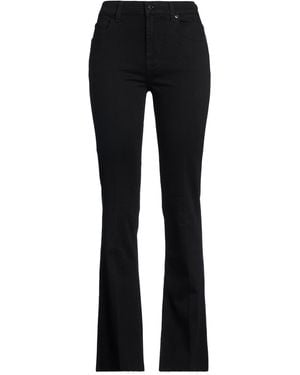 7 For All Mankind Trousers Cotton, Lyocell, Polyester, Viscose, Elastane - Black