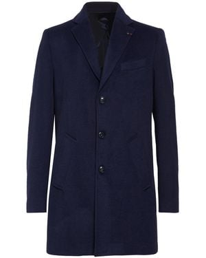 Exte Coat Polyester, Ramie, Elastane - Blue